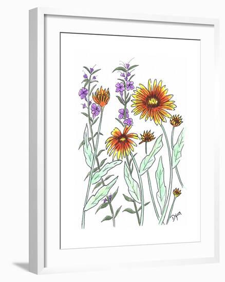 Common Blanket Flower-Beverly Dyer-Framed Art Print