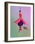 Common wasp flying to fuchsia flower,  Banbridge, County Down, Northern Ireland.-Robert Thompson-Framed Photographic Print