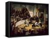 Commotion in the Cattle Ring-James Bateman-Framed Stretched Canvas