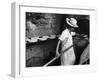 Communal Bakery in Primitive Mexican Village, Loaves of Bread Being Shoved into Adobe Oven-null-Framed Photographic Print