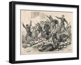 Commune Barricade-null-Framed Art Print