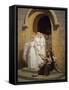 Communicants' Charity, 1900, Painting by Edouard Jerome Paupion (1854-1912)-null-Framed Stretched Canvas