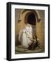 Communicants' Charity, 1900, Painting by Edouard Jerome Paupion (1854-1912)-null-Framed Giclee Print