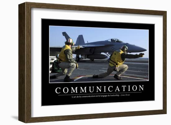 Communication: Citation Et Affiche D'Inspiration Et Motivation-null-Framed Photographic Print