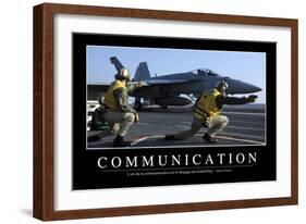 Communication: Citation Et Affiche D'Inspiration Et Motivation-null-Framed Photographic Print