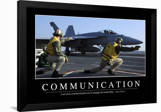 Communication: Citation Et Affiche D'Inspiration Et Motivation-null-Framed Photographic Print