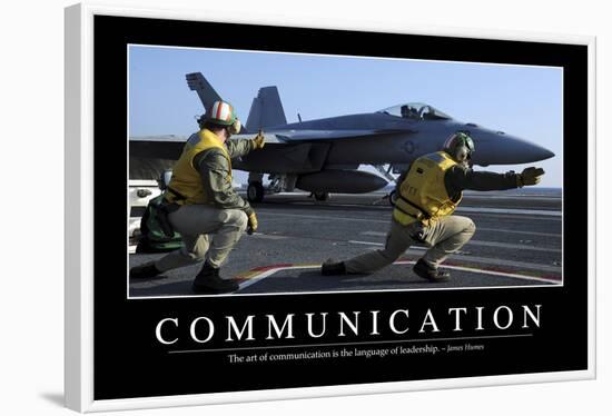 Communication: Inspirational Quote and Motivational Poster-null-Framed Photographic Print