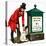 Communication One Hundred Years Ago. a Victorian Postman and Post Box-Peter Jackson-Stretched Canvas