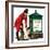 Communication One Hundred Years Ago. a Victorian Postman and Post Box-Peter Jackson-Framed Giclee Print