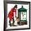 Communication One Hundred Years Ago. a Victorian Postman and Post Box-Peter Jackson-Framed Giclee Print