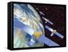 Communication Satellites-Mehau Kulyk-Framed Stretched Canvas