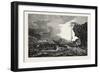 Communication with a Ship in Distress by Means of the Cliff Waggon-null-Framed Giclee Print