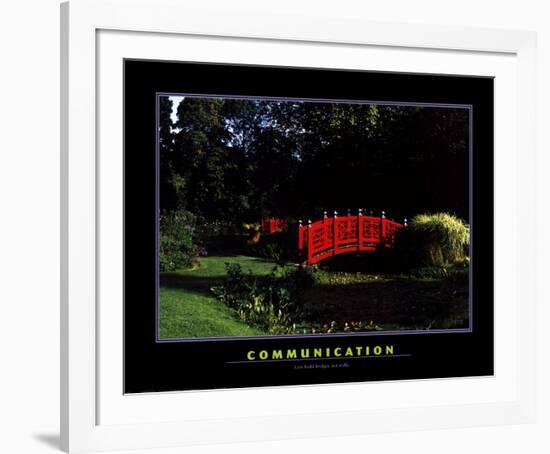 Communication-null-Framed Art Print