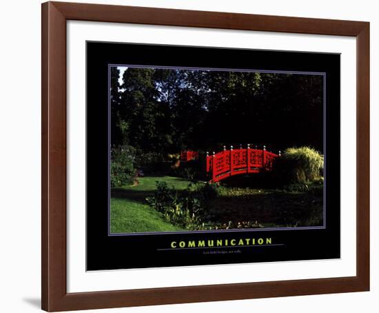 Communication-null-Framed Art Print