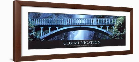 Communication-null-Framed Art Print