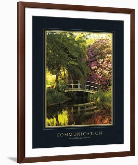 Communication-Bent Rej-Framed Giclee Print