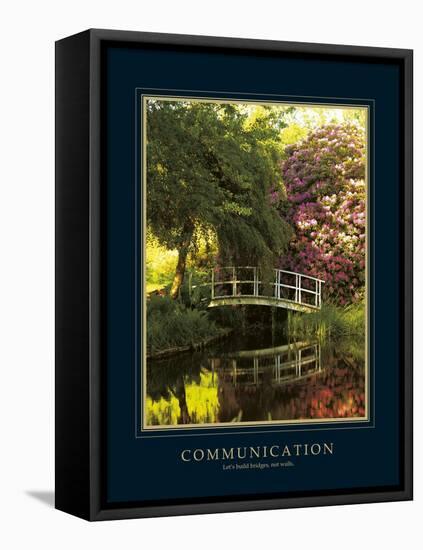 Communication-Bent Rej-Framed Stretched Canvas