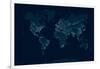 Communications Network Map of the World-Maxger-Framed Art Print