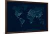 Communications Network Map of the World-Maxger-Framed Art Print