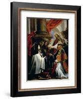 Communion of St. Teresa of Avila (1515-82) circa 1670-Claudio Coello-Framed Giclee Print