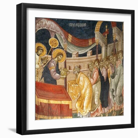 Communion of the Apostles with the Wine-null-Framed Giclee Print