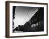 Communist Built Wall Dividing East from West Berlin-Paul Schutzer-Framed Photographic Print