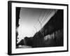 Communist Built Wall Dividing East from West Berlin-Paul Schutzer-Framed Photographic Print