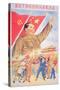 Communist Poster Featuring Mao Zedong-null-Stretched Canvas