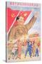 Communist Poster Featuring Mao Zedong-null-Stretched Canvas