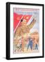 Communist Poster Featuring Mao Zedong-null-Framed Giclee Print