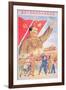 Communist Poster Featuring Mao Zedong-null-Framed Giclee Print