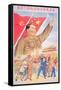 Communist Poster Featuring Mao Zedong-null-Framed Stretched Canvas