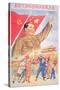 Communist Poster Featuring Mao Zedong-null-Stretched Canvas