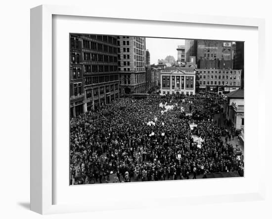 Communists Rally in Union Square, New York City, May 1, 1933-null-Framed Photo