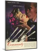 Community Cutlery, Magazine Advertisement, USA, 1950-null-Mounted Giclee Print