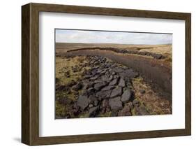 Community Peat Diggings, North Harris, Western Isles - Outer Hebrides, Scotland, UK, May 2011-Peter Cairns-Framed Photographic Print