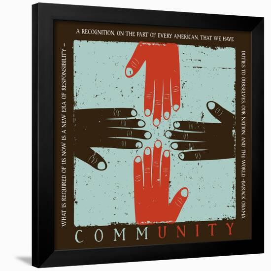 CommUNITY-null-Framed Poster