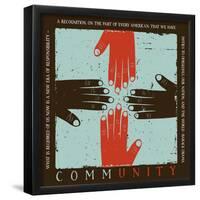 CommUNITY-null-Framed Poster