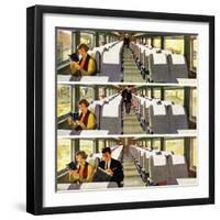 "Commuter Pickup", September 15, 1956-Thornton Utz-Framed Premium Giclee Print