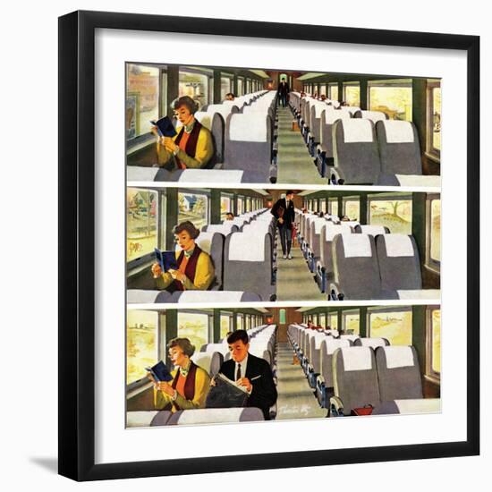 "Commuter Pickup", September 15, 1956-Thornton Utz-Framed Premium Giclee Print