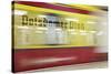 Commuter Train Speeding through Potsdamer Platz U-Bahn Station-Jon Hicks-Stretched Canvas