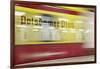 Commuter Train Speeding through Potsdamer Platz U-Bahn Station-Jon Hicks-Framed Photographic Print