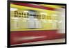 Commuter Train Speeding through Potsdamer Platz U-Bahn Station-Jon Hicks-Framed Photographic Print