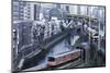 Commuter Trains in Akihabara-Jon Hicks-Mounted Photographic Print