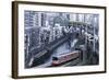 Commuter Trains in Akihabara-Jon Hicks-Framed Photographic Print