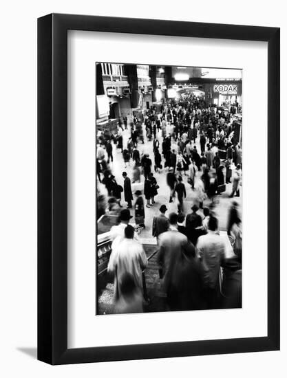 Commuters Catching Trains at Evening Rush Hour in Grand Central Station-Alfred Eisenstaedt-Framed Photographic Print