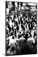 Commuters Catching Trains at Evening Rush Hour in Grand Central Station-Alfred Eisenstaedt-Mounted Photographic Print