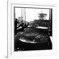 Commuters Crowded Aboard Staten Island Ferry-Andreas Feininger-Framed Photographic Print