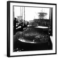 Commuters Crowded Aboard Staten Island Ferry-Andreas Feininger-Framed Photographic Print