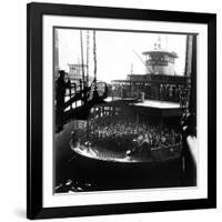 Commuters Crowded Aboard Staten Island Ferry-Andreas Feininger-Framed Photographic Print